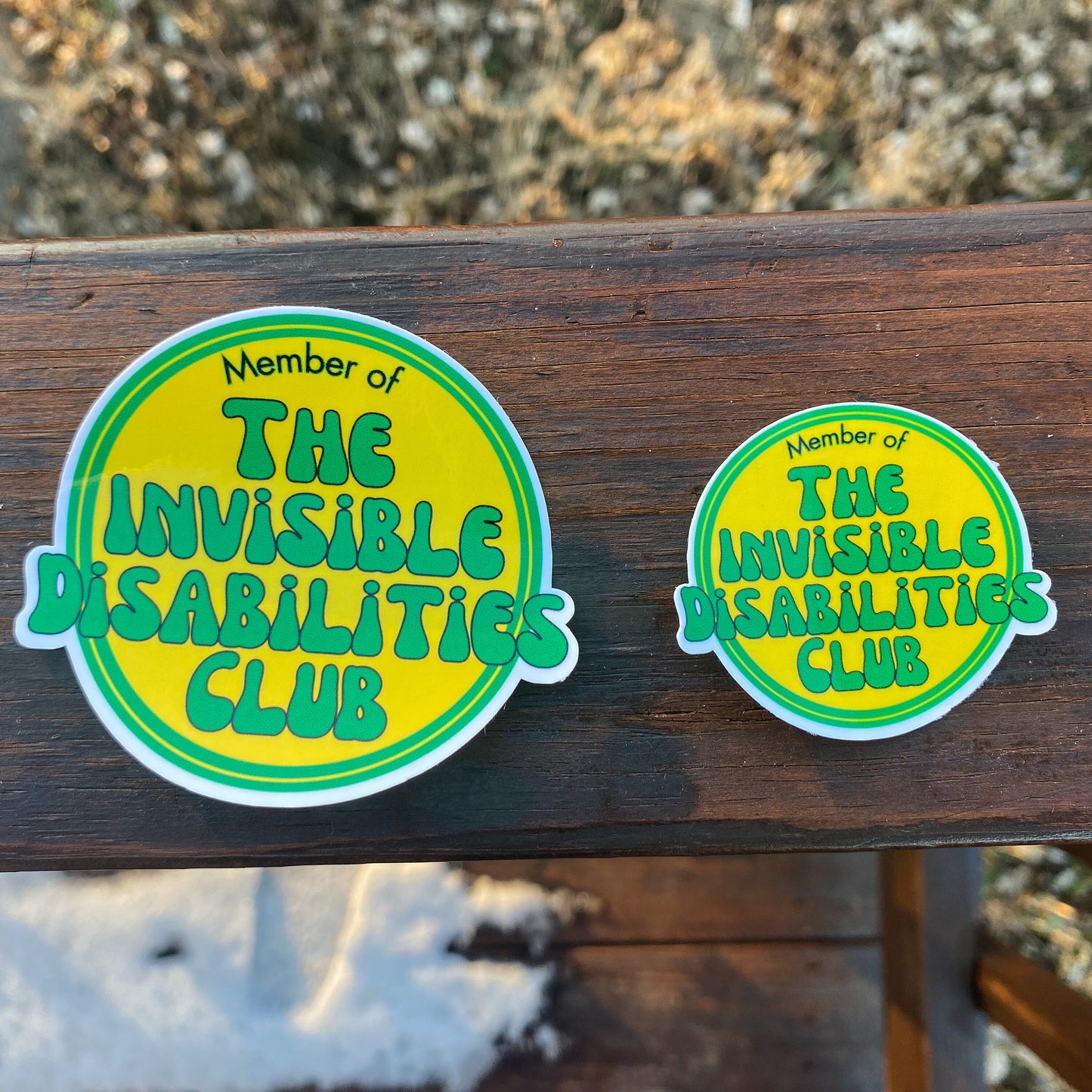 The Invisible Disability Club Vinyl Sticker