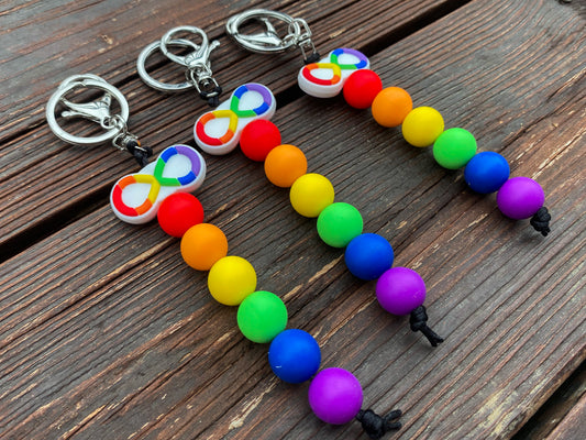 Custom Rainbow Infinity Lanyard