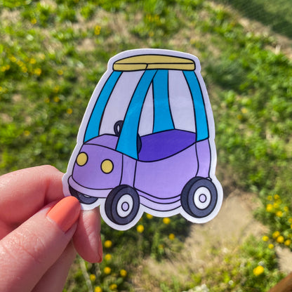 Ride-On Toy Car Vinyl Sticker