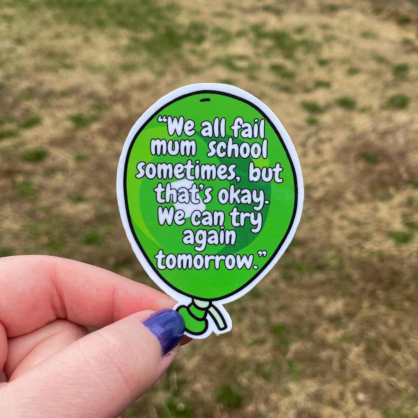 Mum School Vinyl Sticker