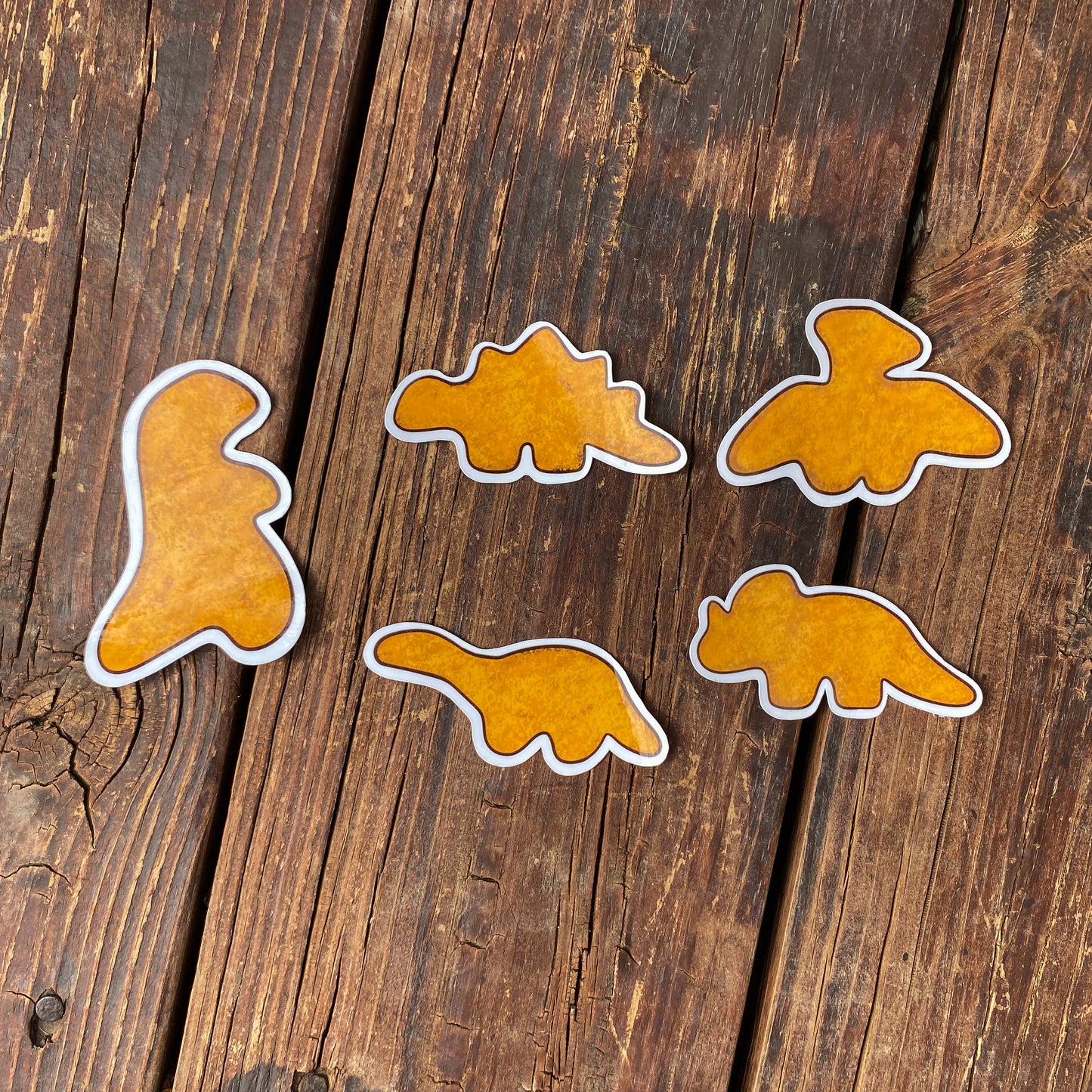 Dinosaur Nugget Vinyl Stickers