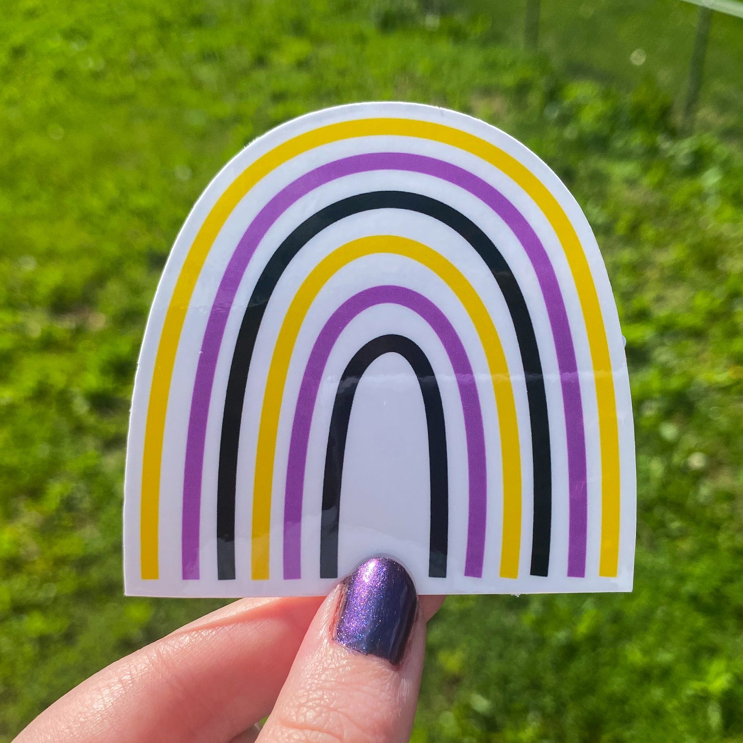 LGBT+ Rainbow Pride Flag Vinyl Sticker