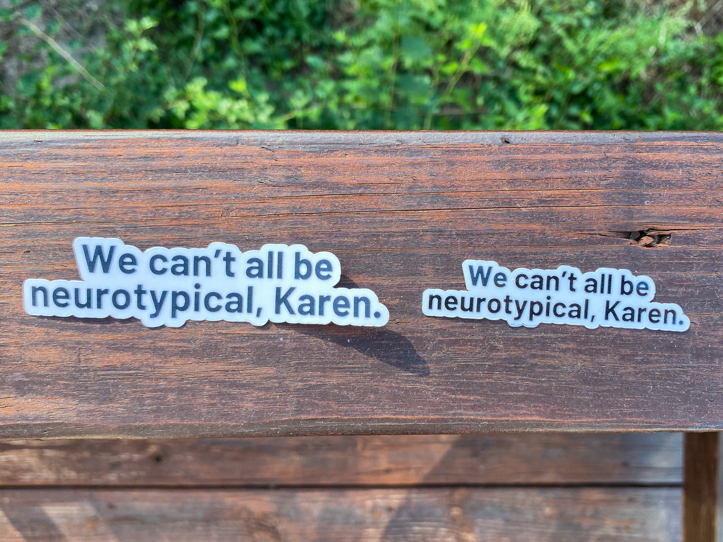 “We Can’t All Be Neurotypical, Karen” Vinyl Sticker