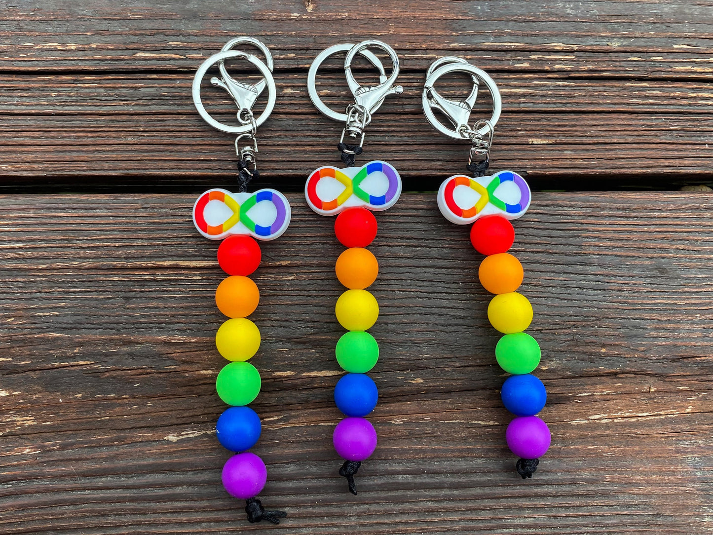 Rainbow Infinity Keychain